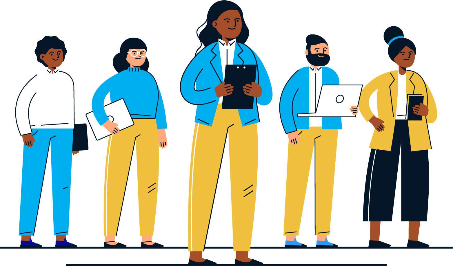 Diverse group representing intersectionality